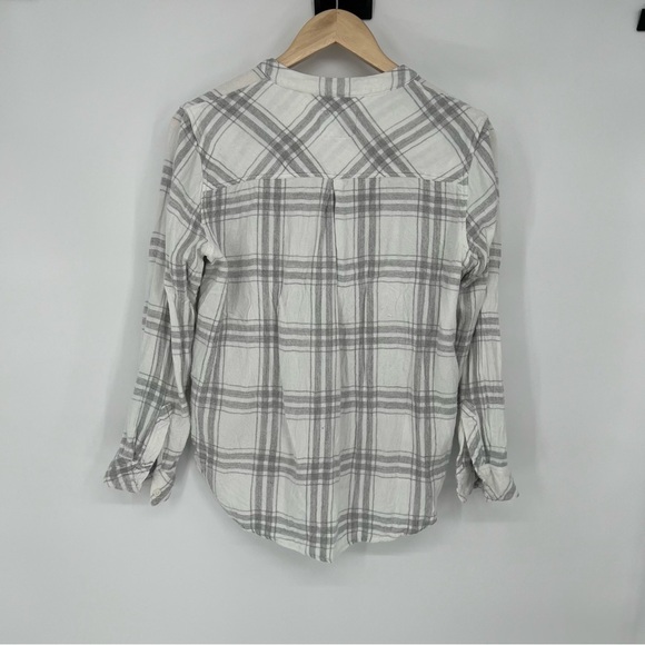 Rails Allison Silver Plaid Shirt‎ Size Large - Picture 8 of 16